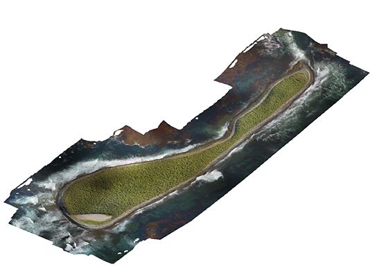 Orthophoto of Rum Island