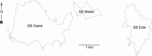 Map of the San Benito Islands
