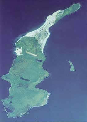 Sea Lion Island from the air